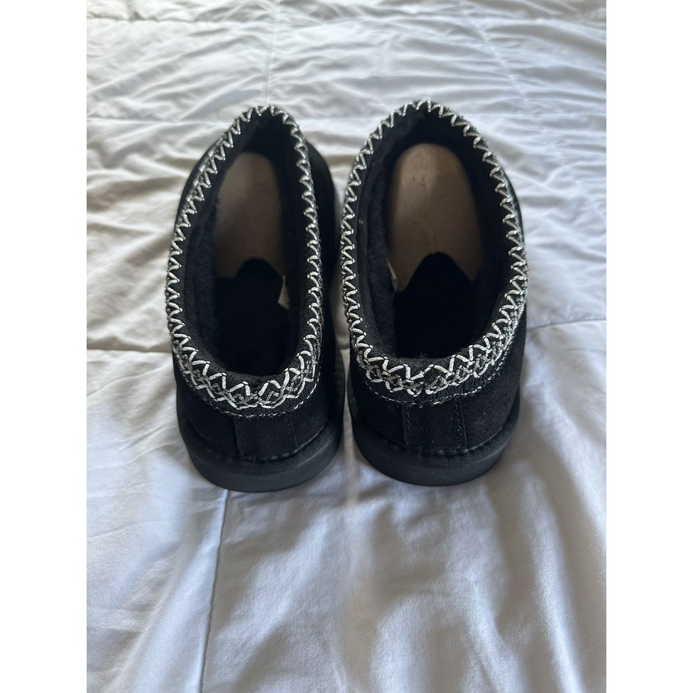 Women’s Black Suede Cozy Clogs Slip-On Slipper Shoes Size 9 - Picture 4 of 7